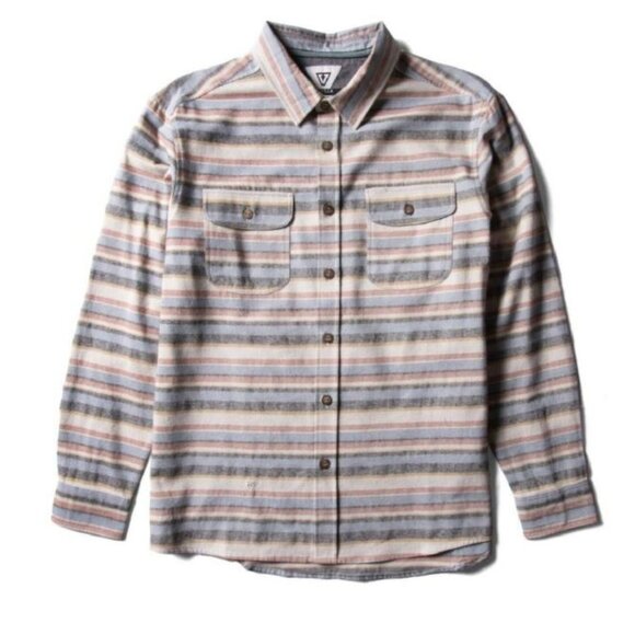 VISSLA Other - VISSLA New Men's Central Coast Flannel Long Sleeve Button Down Size Large Dune